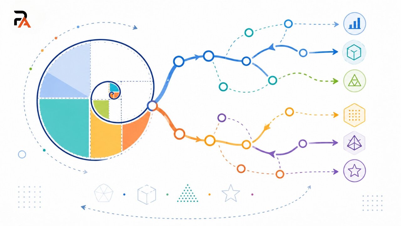 Alternating number series pattern illustration